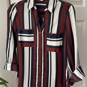 Striped Express Portofino slim fit shirt